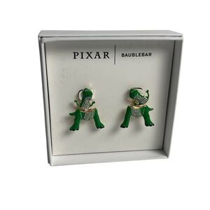 Disney‎ Pixar Toy Story Rex Dinosaur Stud Earrings by Baublebar Green